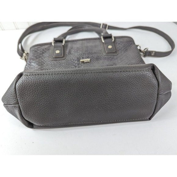 Jewell By Thirty‎ One Gray Croc Print Shoulder Hand Bag Purse. Large - Picture 5 of 8